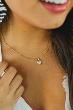 Dainty Lock Necklace By BOHO Babes